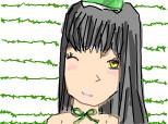 anime girl...green...