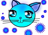 Desen 98847 modificat:blue cat