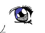 Blue anime eye