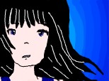 blue anime girl