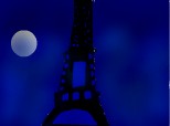 Turnul Eiffel noaptea,mare se vede mai bn