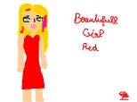 beautifull girl red