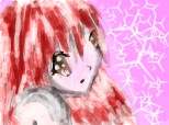 anime Girl red