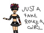 Just a fake rocker girl