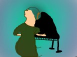 o femeie care canta la pian
