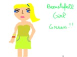 beautifull girl green