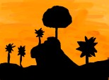 un pom printre palmieri
