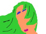 femeia cu par verde