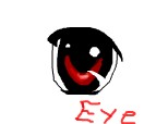 anime eye red