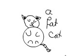 a fat cat slepping