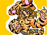 anime girl tiger