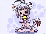 Chibi anime kitty