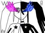 black rock shooter and white rock shooter