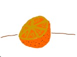 portocala pe masa