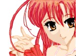 Anime red girl