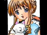 Anime girl kitty