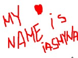 my name is iasmina