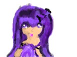a purple girl