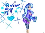 anime blue girl