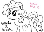 Pinkie Pie-WHITE AND BLACK