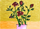 Desen 63428 continuat:trandafiri rosii