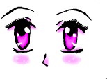 Anime pink eyes