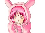 Cute anime cu parul roz si hainutze roz:X:X:X