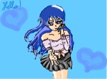 Anime blue girl