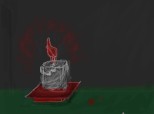 Bloody candle