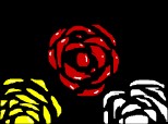 trei trandafiri