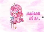 Pink anime girl