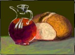 Desen 77139 continuat:painea si vinul