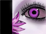 ....purple eye....