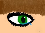 green eyes cry