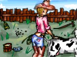 Desen 41427 continuat:cow girl...in the nature