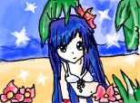 anime girl beach