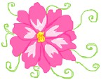 o floare roz