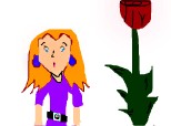 Fata si trandafirul gigant