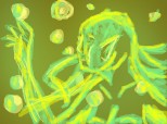 anime aqa green and yellow