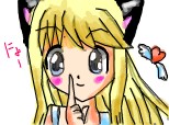 anime blonde kitty pretty cute girl lung titlu,nop?^_^