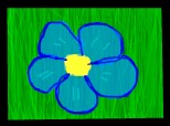 un tablou cu o floare