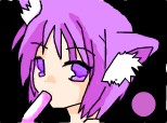 Anime purple hina cat girl . ;)