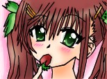 Anime strawberry girl