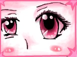 Pink anime eyes :)) Yuck !! ke uratzeniee!