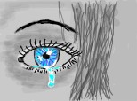blue eye crying........