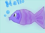 Hello! I\'m a little and purple fish!