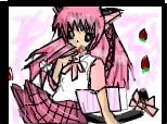 anime neko girl(pink)