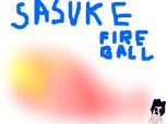 sasuke minge de foc