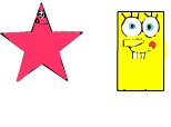 SpongeBob si Patrick pe uscat.