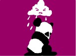 un panda trist si un nor nervos..